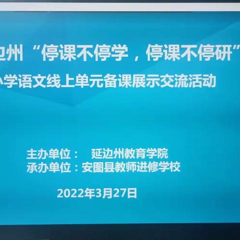 聚焦统编语文，学习单元备课——额穆镇中心小学校小学语文学科线上培训纪实