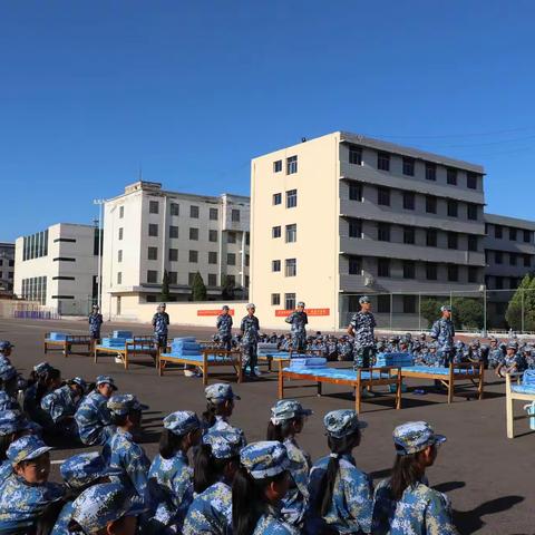 整理内务显素质   军歌嘹亮见精神——稷山县职业中学2020级新生内务整理与军歌比赛