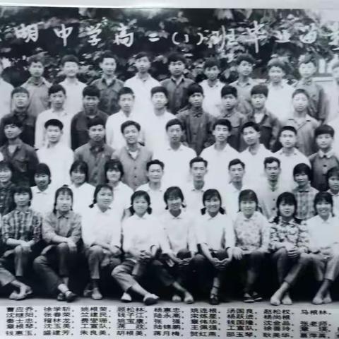 菱湖中学七六届高二(1)班同学相册