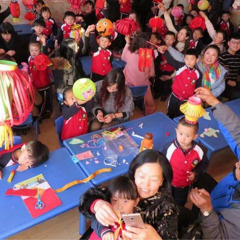应县第七幼儿园新年活动系列～亲子自制灯笼