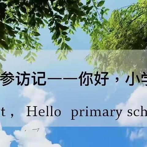 幼小衔接待花开、携手同行向未来——沿江幼儿园参观小学活动