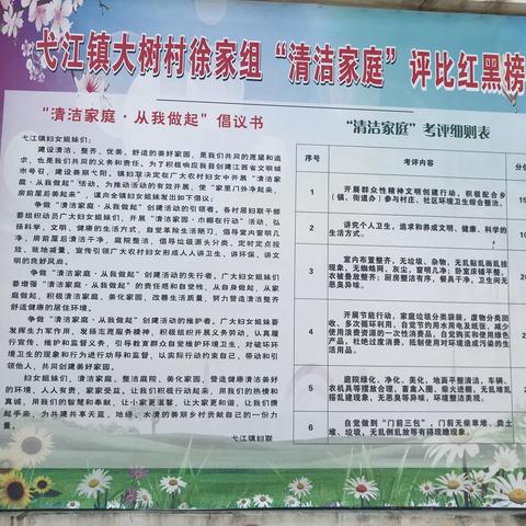 弋江镇持续开展“清洁家庭”评比活动