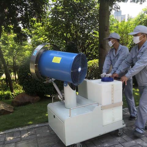 福城街道首誉花园田背社康“登革热”疫点施工情况