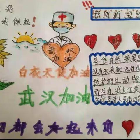 我为祖国加油，为武汉加油！-----康乐县八松小学六年级（1）班