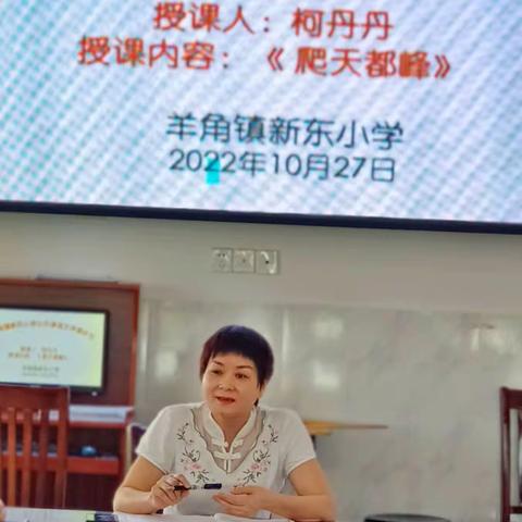 以教促研，以研促教，教研相长----茂南区羊角镇新东小学语文教研活动