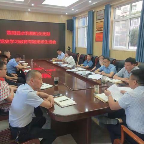 紫阳县水利局召开党史学习教育专题组织生活会