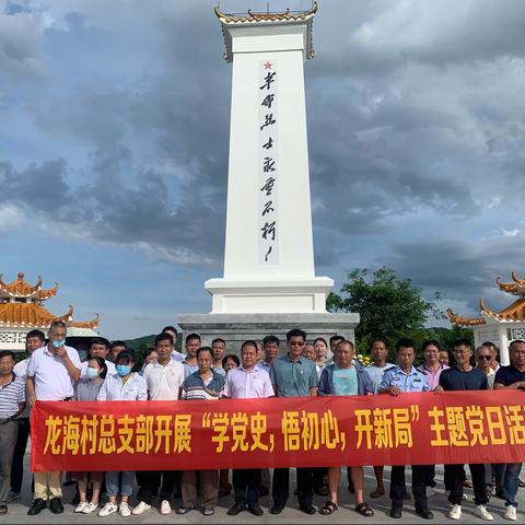 龙海村总支部七一开展“学党史，悟初心，开新局”主题党日活动