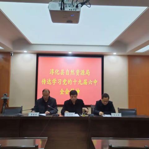 淳化县自然资源局传达学习党的十九届六中全会精神