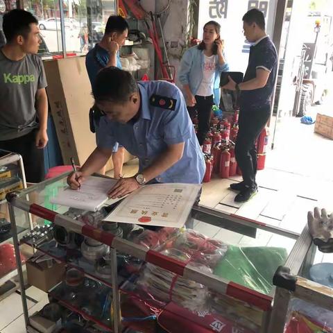 消保分局开展消防器材、电线电缆专项整治