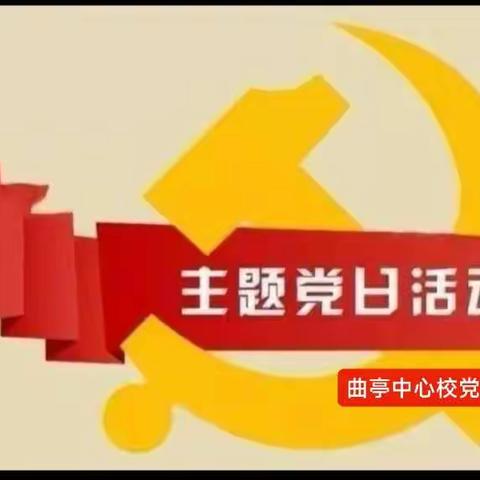 曲亭中心校党支部八月份主题党日活动