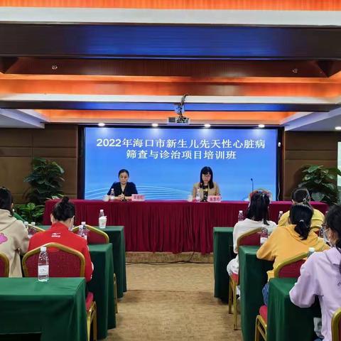 2022年海口市新生儿先天性心脏病筛查项目培训班圆满结束