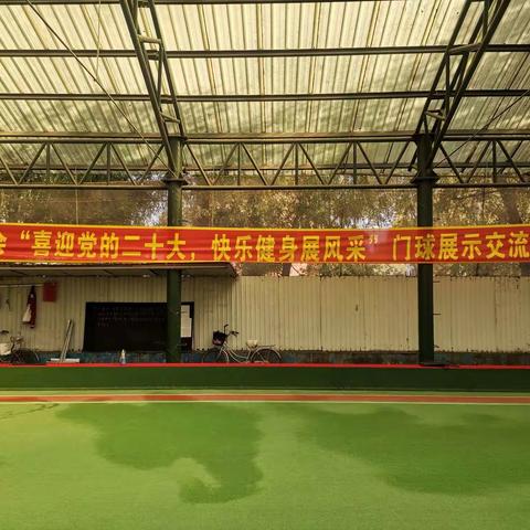齐分会“喜迎党的二十大，快乐健身展风采”门球展示交流活动