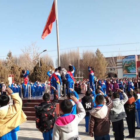 金塔县三合学区开展“祭英烈 学党史 跟党走”系列活动