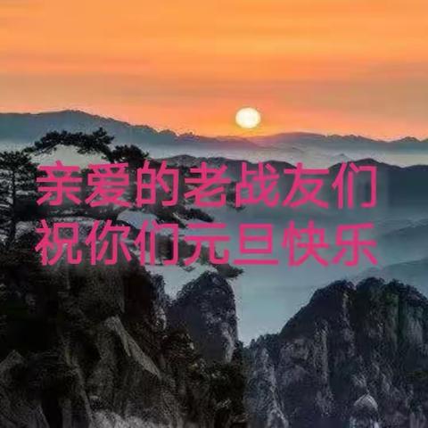 祝老战友们元旦快乐