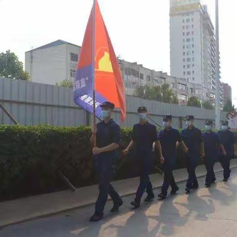 武安消防救援大队“蓝朋友”志愿者“走街串巷”开展志愿服务活动