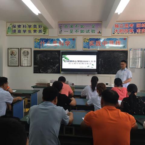 打安镇中心学校语文教研活动——2020年春季打安镇全镇语文期中检测分析会