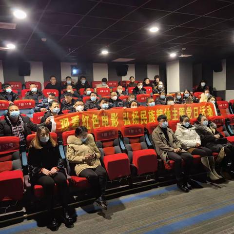 观看红色影片 弘扬民族精神主题党日活动