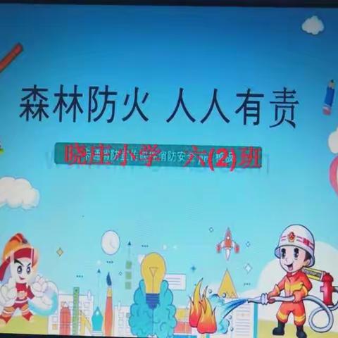 晓庄小学六（2）班森林防火主题班会