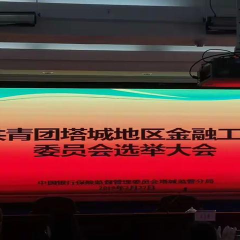 中国人寿塔城分公司团支部参加共青团塔城地区金融工作委员会成立大会