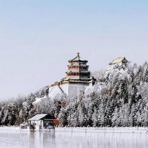 颐和园的冰雪之美
