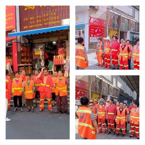 夏季高温下，创建全国文明城市环卫保洁不松懈