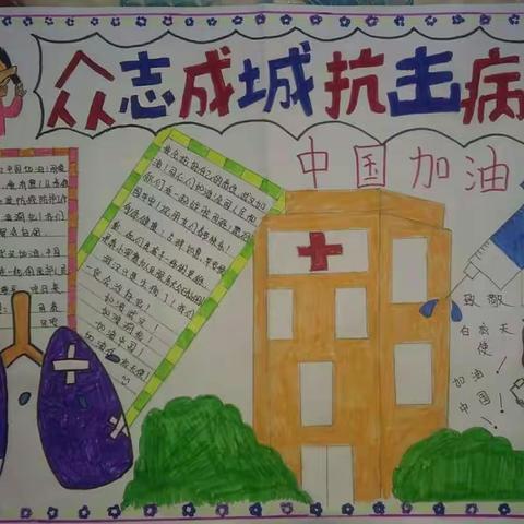 众志成城，抗击病毒！