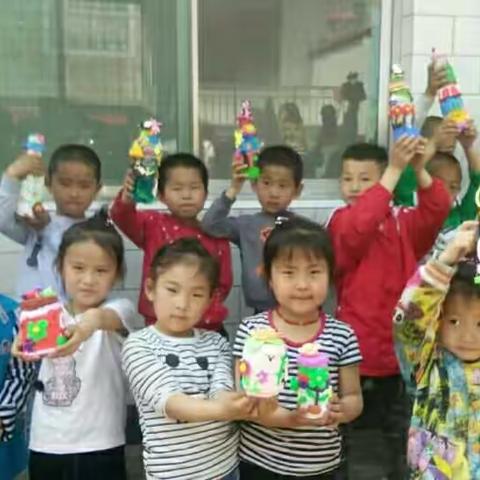 大张义幼儿园大班“废物利用”亲子活动集锦