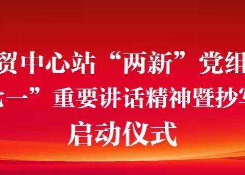 中关村党群工作办公室携科贸中心站“两新”党组织学习习近平“七一”重要讲话精神暨红色笔记——抄写党章启动仪式