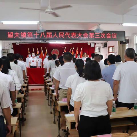 望夫镇第十八届人民代表大会第三次会议胜利召开