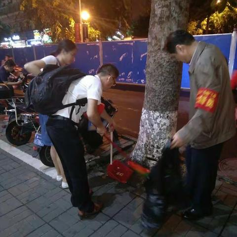 持续发力，巩固提升——菜篮子集团开展包点街道夜巡工作