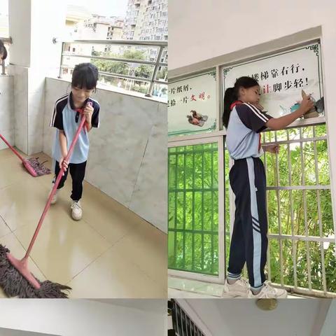 人人动手，建安康校园——海棠区温泉小学卫生清扫活动