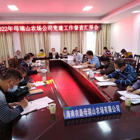 海南农垦母瑞山农场公司召开党建工作督查汇报会