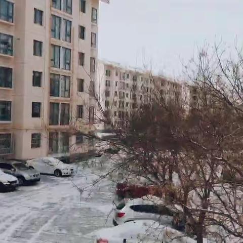 航拍春雪