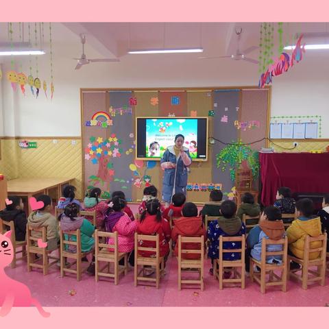 半月镇幼儿园英语活动进课堂啦