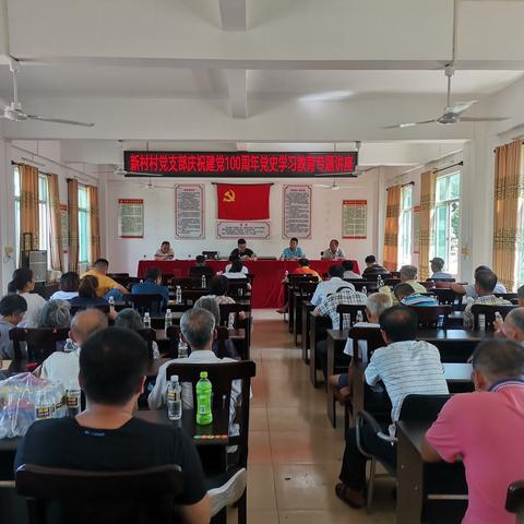 新村党支部开展党史学习教育专题讲座