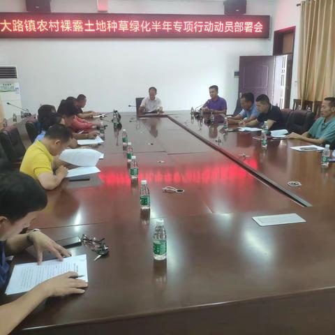 大路镇召开农村裸露土地种草绿化半年专项行动部署会