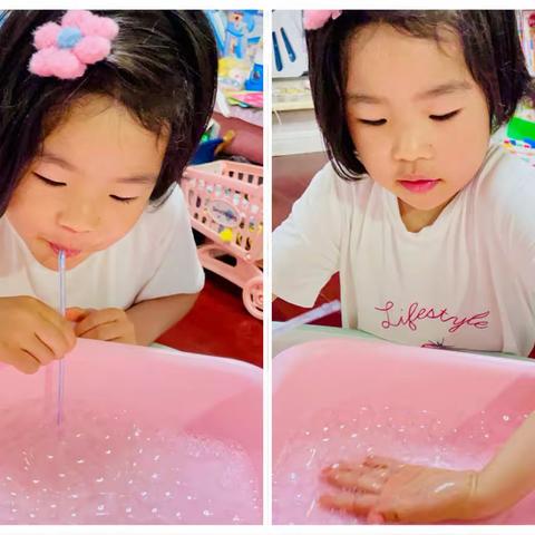 乐彤做实验：不破的泡泡