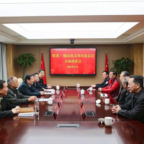 梁溪区见义勇为基金会到锡山区交流学习