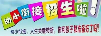 幼小衔接班开始报名啦！