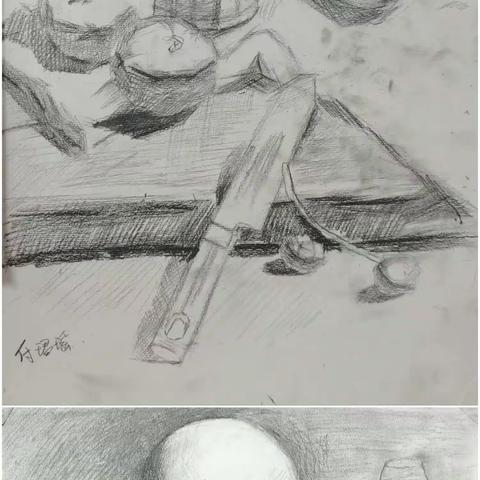 初一年级第一个月素描月的练习作业