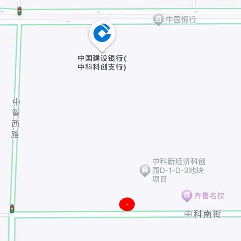 建行中科科创支行停车指引：