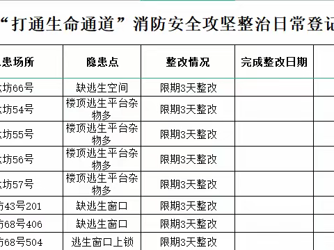 消防办日常工作简报 11月17日 星期四