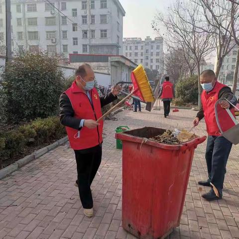 文明校园树新风 党员志愿在行动
