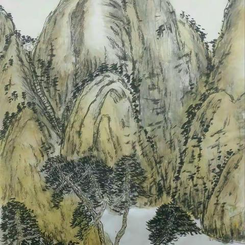 子阳艺术馆国画教室作品欣赏