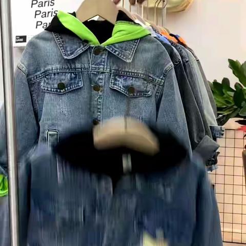 托脸公主牛仔外套100-150码段