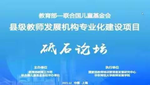 相聚云端   共谋发展——新安县教师进修学校组织教师收看教育部首届砥石论坛