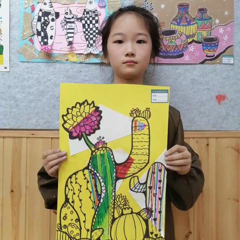 八点班小朋友们作品《仙人掌🌵》