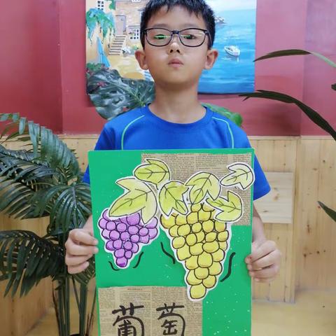 三点班小朋友们作品《葡萄》