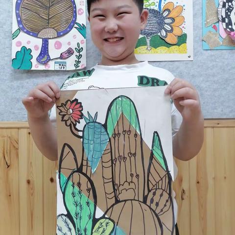 十点班小朋友们作品《仙人掌🌵》