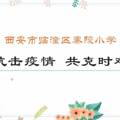 云端相聚守初心，线上教学展风采——秦陵小学第九周工作动态（4月11日—4月15日）